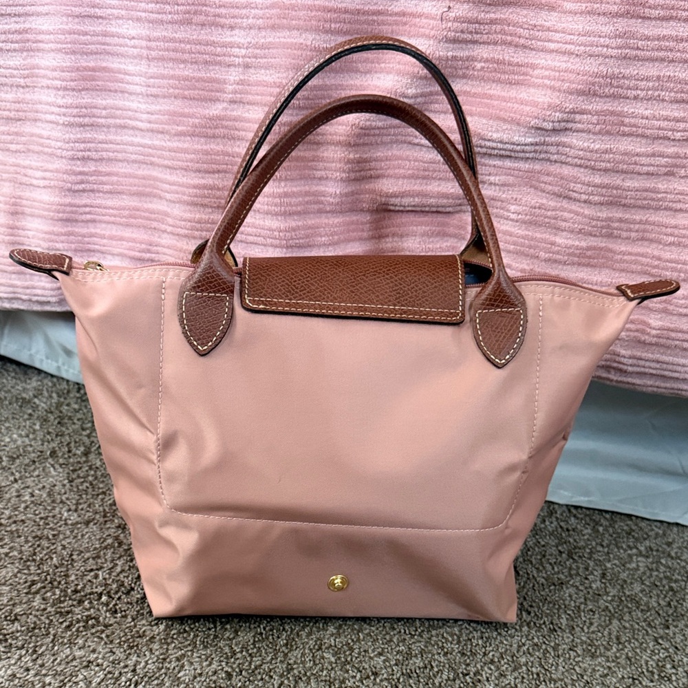 Longchamp Brown and Pink Tote Bag - Picture 2 of 9